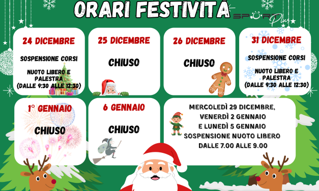 Chiusure Natalizie Centro