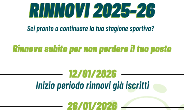 Rinnovi Scuola Nuoto