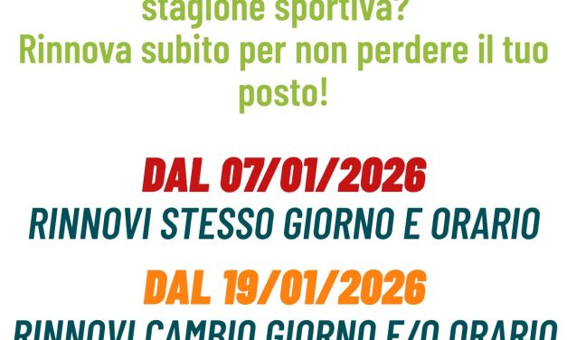 Scuola nuoto: Rinnovi e nuove iscrizioni