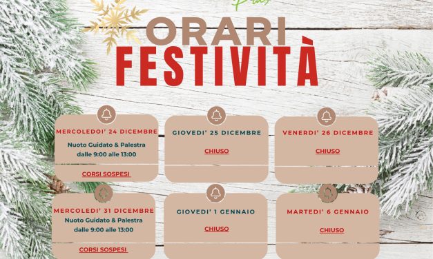 Orari festività