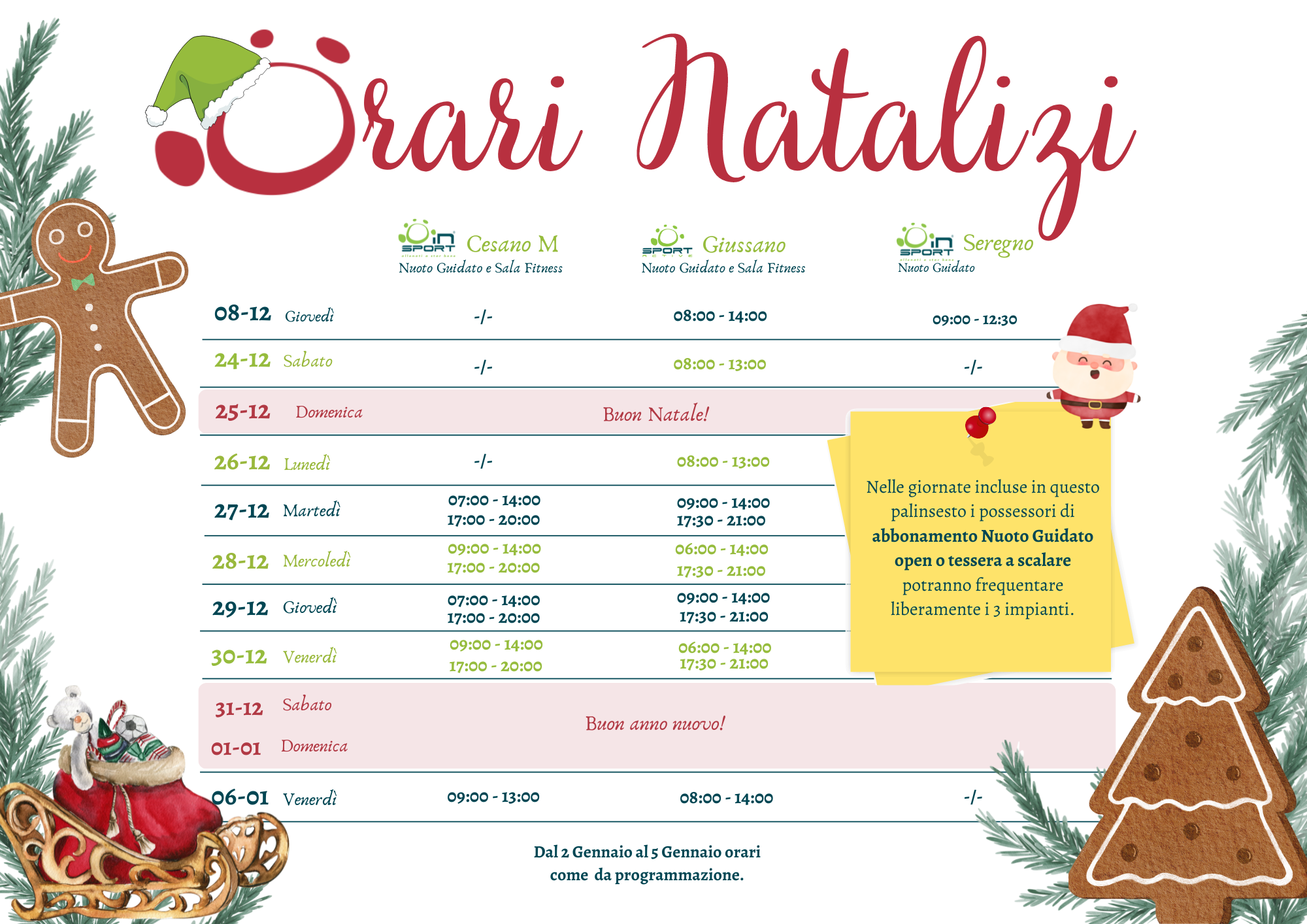 Orari Natalizi 2022
