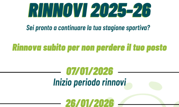 Rinnovi Scuola Nuoto